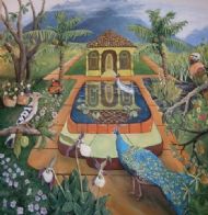 Garden of India mural. Client: V. Bamrah